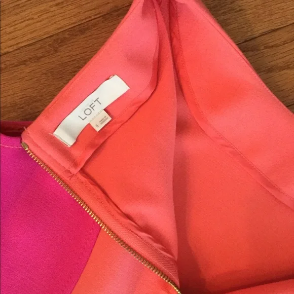 LOFT Peach/Pink Dress - Picture 4 of 5